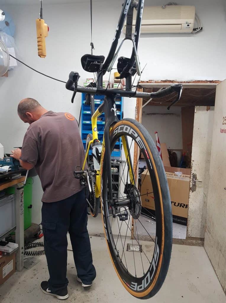 Folkebo Cykler servicing my bike