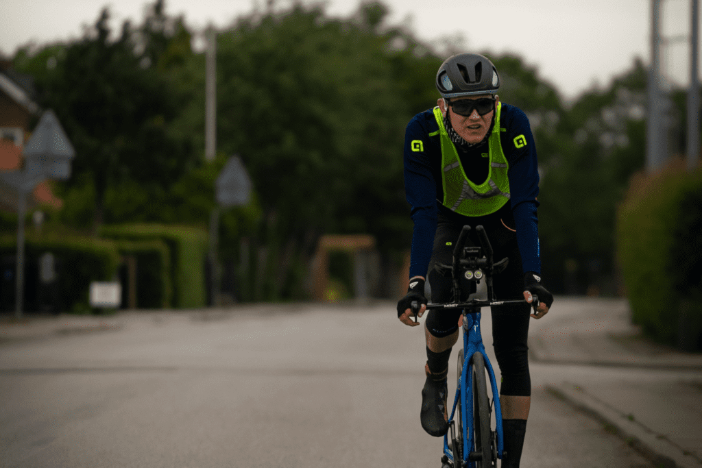 Riding into the night at the Danish Ultra Double Midt24 